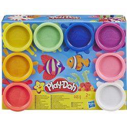 Play-Doh - balení 8 kelímků, duhové barvy