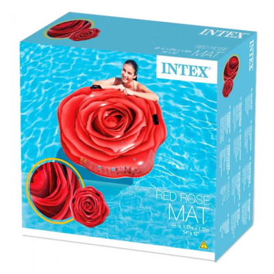 INTEX - Nafukovací lehátko Rudá růže