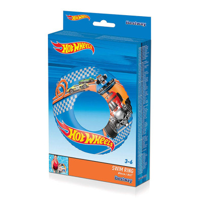 BESTWAY - Nafukovací kruh Hot Wheels, 56 cm