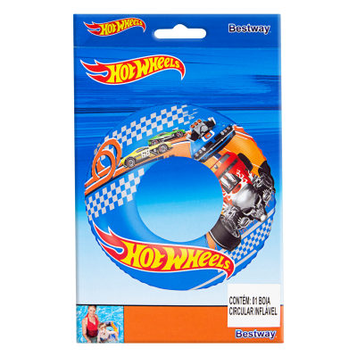 BESTWAY - Nafukovací kruh Hot Wheels, 56 cm