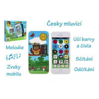 Naučný mobilní telefon moudré sovy