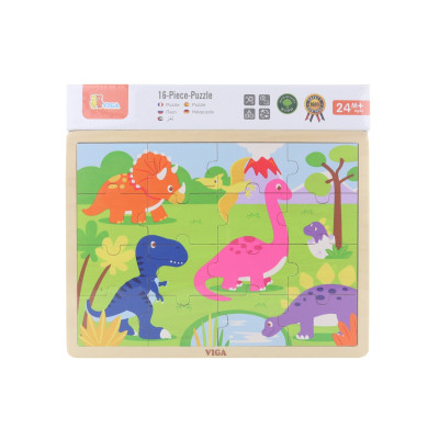 Dřevěné puzzle - Dinosauři